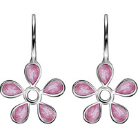 GIVA 925 Silver Pink Dahlia Earrings | Gifts for Girlfriend, Rakhi Rakshabandhan Gift for Sister Bhabhi, Gifts for Women & Girls | With Certificate of Authenticity and 925 Stamp | 6 Month Warranty*