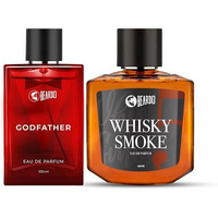 Beardo Godfather & Whisky Smoke Liquid Perfume For Men, 100Ml X 2| Eau De Parfum | Premium, Strong & Long Lasting Fragrance For MenS | Ideal Gift For Men | Rakhi Gift For Brother | Gift For Friends