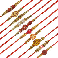 OXYURA Rakhi for Brother/Bhaiyya/Bhai Combo Set of 10