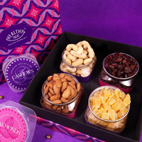 Healthy Treat Gladbites Berries and Dry Fruit Rakhi Gift Hamper | Rakhi gifts for Brother and Sister | Festival Gift Hamper | Birthday, Anniversary Gift Hamper | Rakhi Gift Box | Raksha Bandhan Gift Hamper | Roasted Dry fruits & Berries Gift Box Hamper