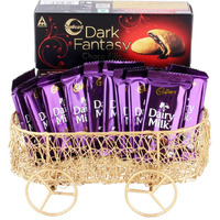 SFU E Com Dairy Milk and Dark Fantasy Gift Hamper for Birthday Surprise, Diwali, Holi, Rakhi, New Year, Christmas, Anniversary, 745