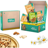 NutriOrganics Dry Fruit Celebrations Gift Box 400g Ideal for Rakhi, Diwali and Festive Gifting, Hamper For Corporate Employees Gifts, Family, Friends, Office Clients Occasion, New year, Functions