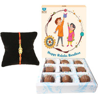 BOGATCHI Rakhi for Brother, Rakhi Gift Chocolate Combo