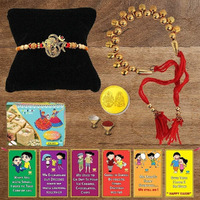 BOGATCHI LUB-15 Rakhi for Brother and bhabhi with Sweet, Rakhi for Bhai and Bhabhi, Premium Lumba Rakhi Set, Lumba Rakhi Combo, Rakhi Lumba Set, Bhaiya- Bhabhi Rakhi Set with Sweets 250g