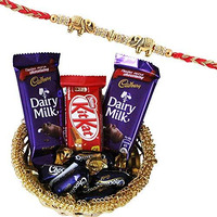 SFU E Com Rakhi with Sweet Chocolate