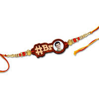 Foto Factory Gifts Acrylic Personalized Photo Rakhi Customised for Brother on Rakshabandhan Design 12