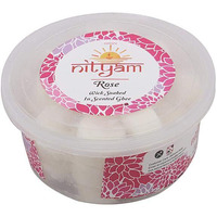 Nityam Rose Fragrance Wick Soaked in Scented ghee Ghee Wicks/Readymade Ghee Cotton Wicks/Diya Batti/Puja Batti (1 X 30 Pieces) (Pack of 5)