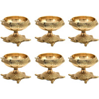 Collectible India Brass Diya (2 x 3 x 2.7 inch, Gold)