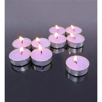 Yathart Multi-Purpose Candles for Home Decorative Smokeless Pack of 100 Pcs Diya Tealight Candle Set (Purple, Scented Fragrance, 12gm Wax)