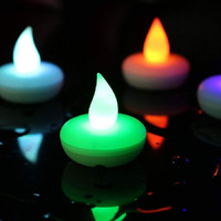 Khurana Decorative Set Of 12 PCS LED Floating Tea Light Candles Or Diya - Longer Last & Much Safer - Elegant Flickering Color Changing for Diwali Festival / Home Dcor [ Float on Water / Waterproof & Flameless ]