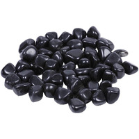 Schmick 3 Kg Black Pebbles Stones for Plants Pots, Fish Tank Aquarium, Garden, Table and Home Decor, Vase Fillers (3 Kg, Black Stone)