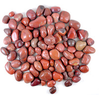 Schmick 3 Kg Red Jasper Pebbles Stones for Plants Pots, Decoration, Aquarium Fish Tank, Fountain, Home, Table, and Garden Decor - Decorative Vase Fillers (3 Kg, Red Jasper Stone)