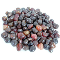 Schmick 3 Kg Maroon Onyx Pebbles Stones for Decoration, Home Table Decor - Decorative Stones and Pebbles, Vase Fillers Stones (3 Kg, Maroon Onyx)