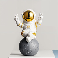 Street27 Cute Outer Space Astronaut Figurine Action Figure Toys Statue for Showpiece Home Living Room Decor Office Desktop Decoration Car Dashboard, Kids Birthday Party Gift, Resin