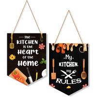 Artvibes My Kitchen Wood Wall Hanging Decoration Items for Home | Gifts | Quotes items | Wall Decorativefor Kitchen | Artworks Designer Hangers | Modern Decor Items (WH_7101N)