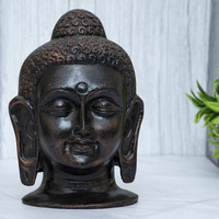 Global Grabbers new face head buddha statue showpiece idol home decor items for living room and gifts-A_COP-DB4