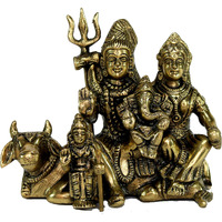 StonKraft Brass Shiva Parvati Ganesh Shiv Pariwar Family Idol Murti statue