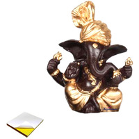 SIGNAMIO Essence of Lord Ganesha,Ganpati Statue Idol Murti for Car Dashboard, Pooja - Home Decor