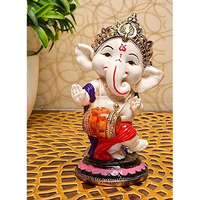 MOSTOS ; Brings Superior - Dancing Ganesha Idols for Home Decoration - Ganpati Idols for Home Decor - (Size: L x B x H : 3 x 3 x 6.2 inches) (Model 15)