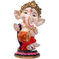 MOSTOS  Brings Superior - Dancing Ganesha Idols for Home Decoration - Ganpati Idols for Home Decor - (Size L x B x H  3 x 3 x 6.2 inches) (Model 16)