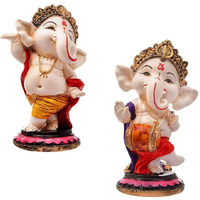 MOSTOS ; Brings Superior - Dancing Ganesha Idols for Home Decoration - Ganpati Idols for Home Decor - (Size: L x B x H : 3 x 3 x 6.2 inches) (Model 6)