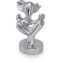 Upscale Large(15cm) Ganpati Idol for Home|Vinayaka Idols for Home Decor| Ganesha Beautiful Showpiece for Diwali or Housewarming, Home Temple Decor : Silver