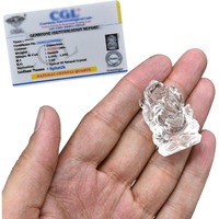 Crystal Heaven Sphatik Ganesh (A Grade) Original Certified Idol - AAA Grade Sphatik Healing Clear Quartz Crystal for Mediation Pooja (20-30 Gram)