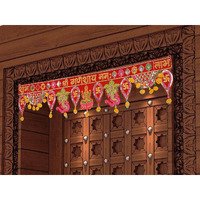 Torans for Entrance Door for Diwali Festival- Toran for Pooja Room - Bandarwal for Home Door-Lakshmi Ganesh toran Diwali Decoration Item Home Decor (35 x 7 Inches)