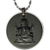 Aarogyam Energy EMF Neutralizer Negative Ions Quantum Science Scalar Energy Necklace Pendant (Scalar Pendant (Ganesh ji + Saibaba))