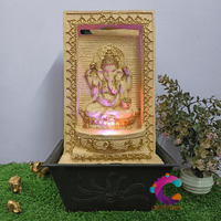 Craftisan Decorative Water Fountain for Home Dcor, Office, Indoor & Outdoor, Garden, Puja Room, Vaastu, Reception, Spa, Gifting. (Yellow Slate Ganesh)