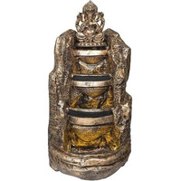 Big Bulk 5 Steps 5 Layer Big Ganesh Fountain Fiber Fountain for Home Decor (Fountain)