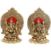 DreamKraft Metal Lakshmi Ganesh Showpiece for Home Decor and Gift Purpose