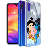 Fashionury Shiv and GaneshSoft Silicon Printed Back Case Cover for Xiaomi Redmi Note 7/ Stylish Designer Printed Back Cover Case for Redmi Note 7