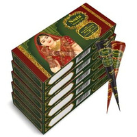 Neeta Mehendi Cones for Hand 4 Pc in 1 Box (Pack of 5) Bridal Mehndi Cones Natural Mehendi Cone for Wedding, Hand Designing, Reddish Brown Color Long Lasting Niddle Cones for Women