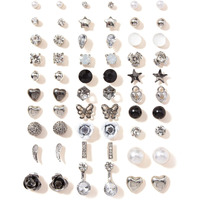 Shining Diva Fashion 30 Pairs Earrings Combo Set Latest Stylish Crystal Pearl Earrings for Women and Girls (14855er)