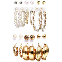 YouBella Fashion Jewellery Gold Plated Ear rings Combo of Earrings for Girls and Women (Style 1)