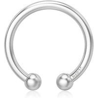 HighSpark 92.5 Sterling Silver Faux Nose Ring for Women | No Piercing Required | Simple & Elegant Nose Ring for Women & Girls | Lovely Gift - Silver