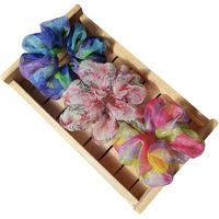 Premium gift scrunchies for girl, women hairband, unique texture (Organza A)