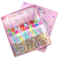 Shining Diva Fashion 1160 Pcs Hair Clips Ties Rubber Band Hairband Hair Accessories for Girls Kids Baby Toddlers Women (14891zb) Birthday Gift