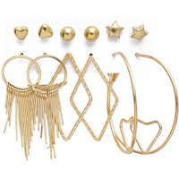 YouBella Jewellery Celebrity Inspired Gold Plated Earrings Combo for Girls and Women (Style 8)