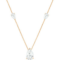 MINUTIAE Solitaire Diamond Necklace | Adjustable Elegant Stylish Charm Chain for Women (Rose Gold)