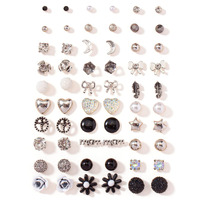 Shining Diva Fashion 30 Pairs Earrings Combo Set Latest Stylish Crystal Pearl Earrings for Women and Girls (14779er)