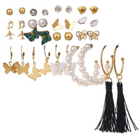 YouBella Jewellery Celebrity Inspired Gold Plated Earrings Combo for Girls and Women (Style 4)