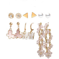 YouBella Jewellery Celebrity Inspired Gold Plated Earrings Combo for Girls and Women (Style 2)