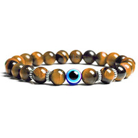 Hot And Bold Unisex Adult Evil Eye Beads Triple Protection Nazaria Bracelet: Natural Stones With Certificate Of Authenticity