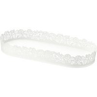 IKEA SAMVERKA Candle Dish, Oval white35x15 cm (13 x6 ) by Retail World Online Seller ,,Acrylic