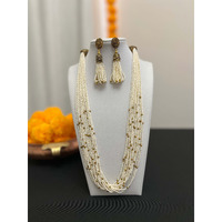 Premium quality beads mala | 20 strands of micro beads multilayered necklace set | seed beads necklace earring set