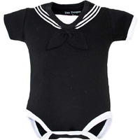 Navy Baby Sailor Bodysuit