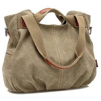 ARM CANDY Handy Natural Canvas Handbag, Grape Crush