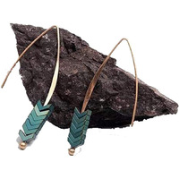 Haute Delicate Threader Style Earrings, Show Stealer-Teal